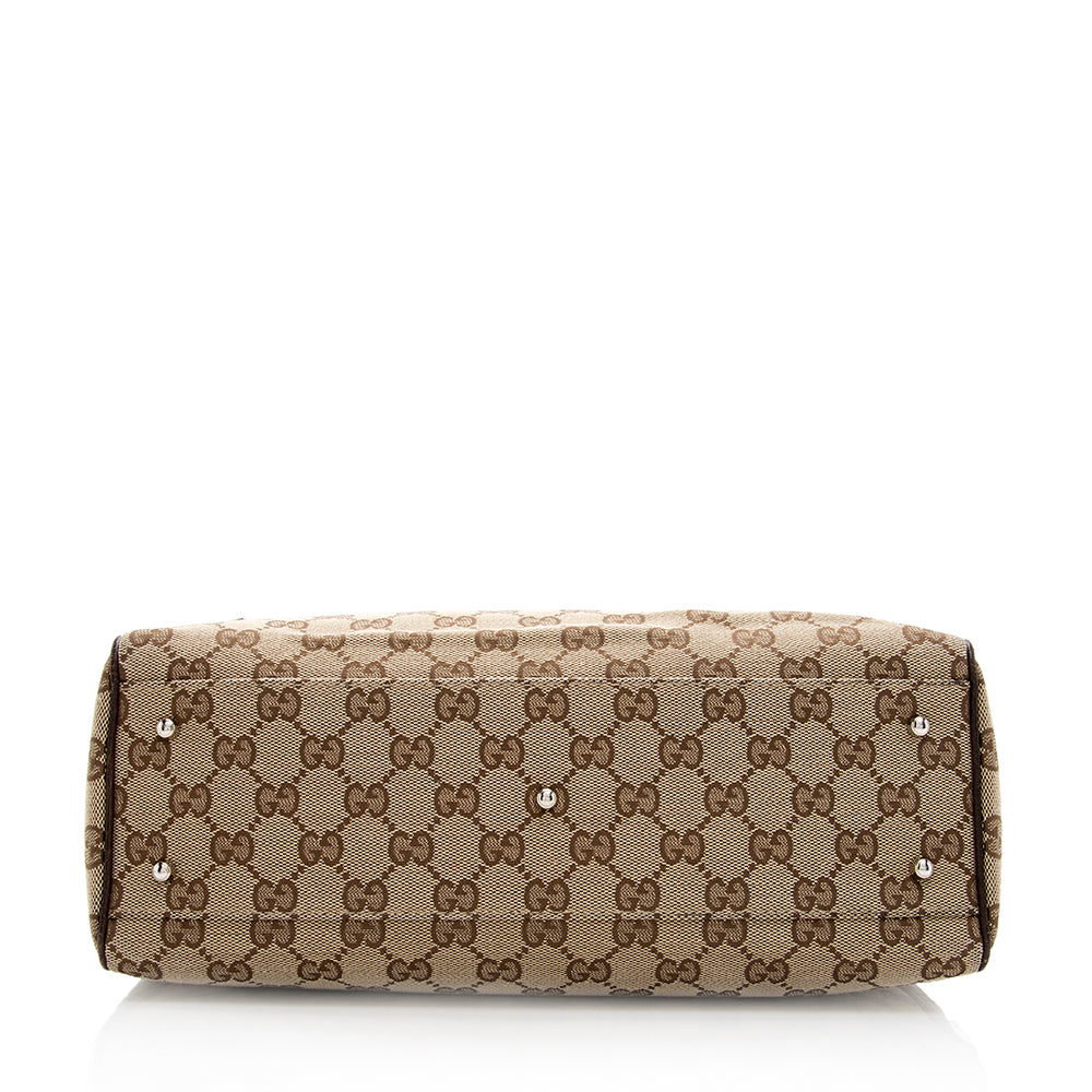 Gucci GG Canvas Web Tote