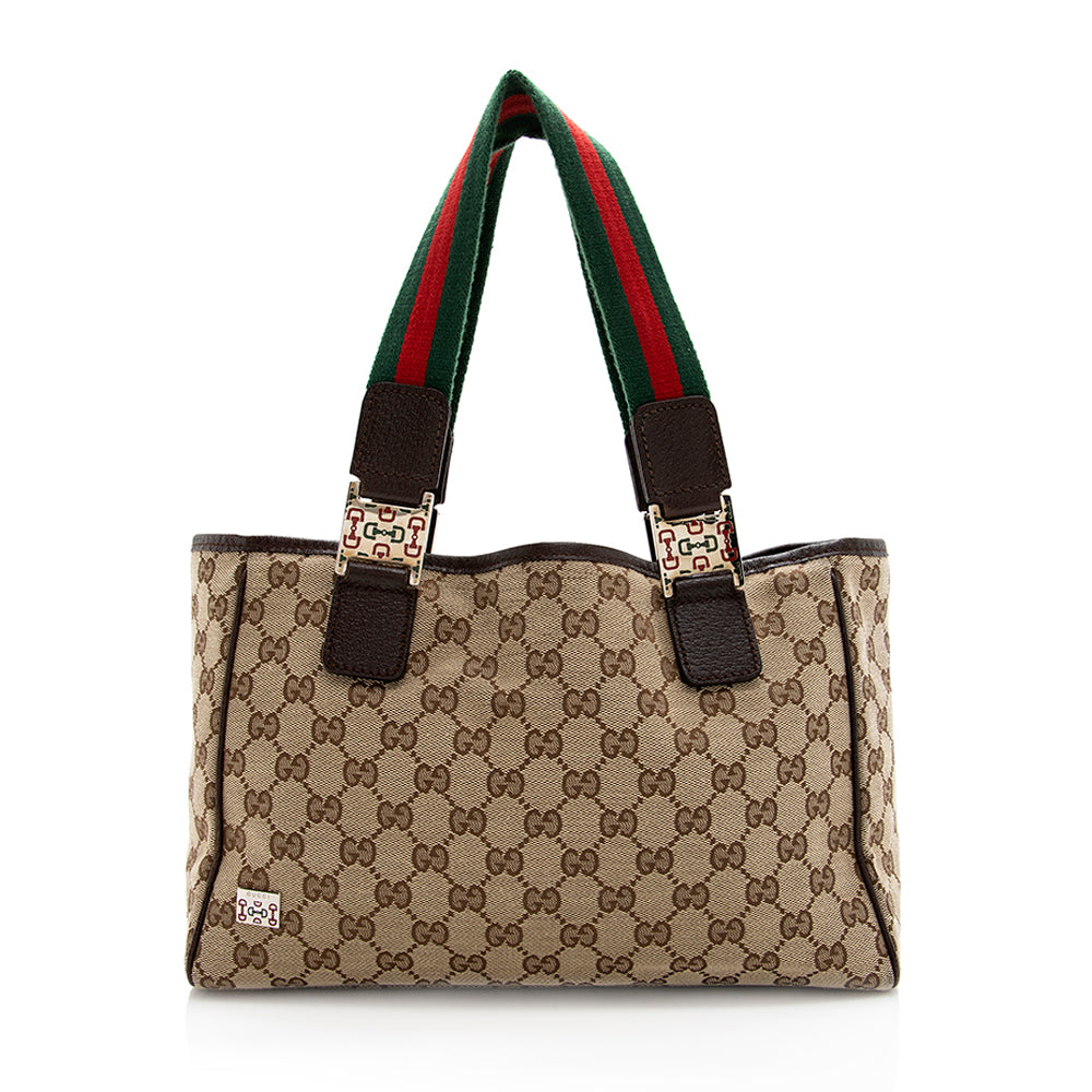Gucci GG Canvas Web Tote