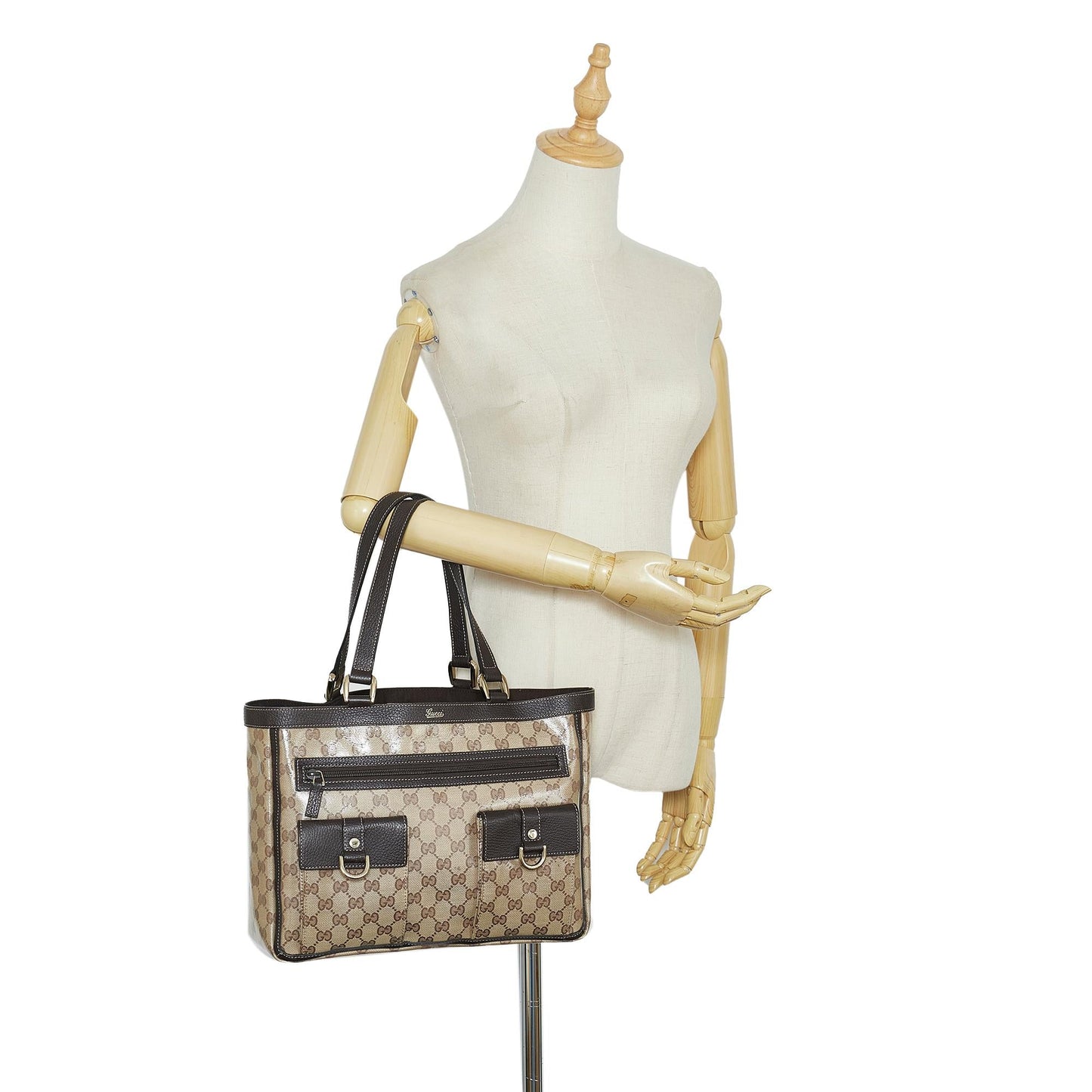 Gucci GG Crystal Abbey D-Ring Tote (SHG-0cYgsJ)