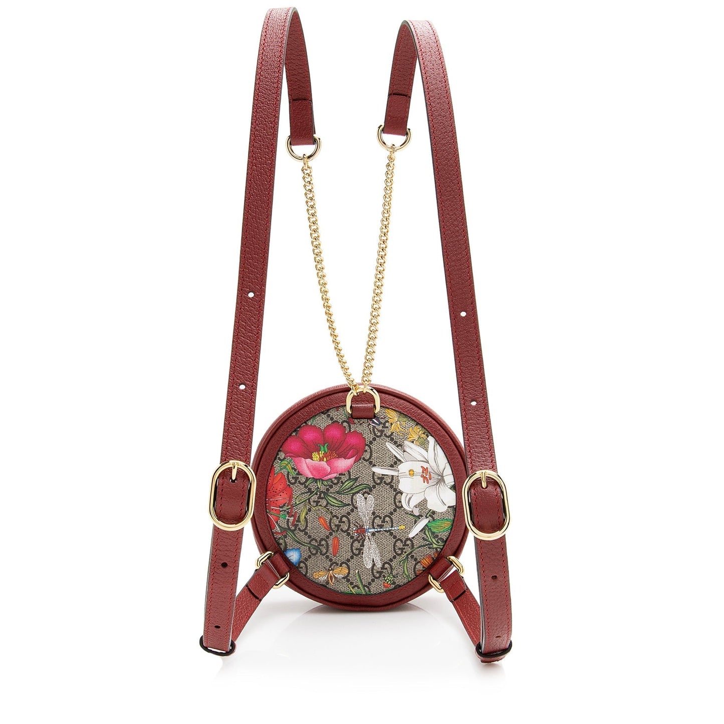 Gucci GG Supreme Flora Round Mini Backpack