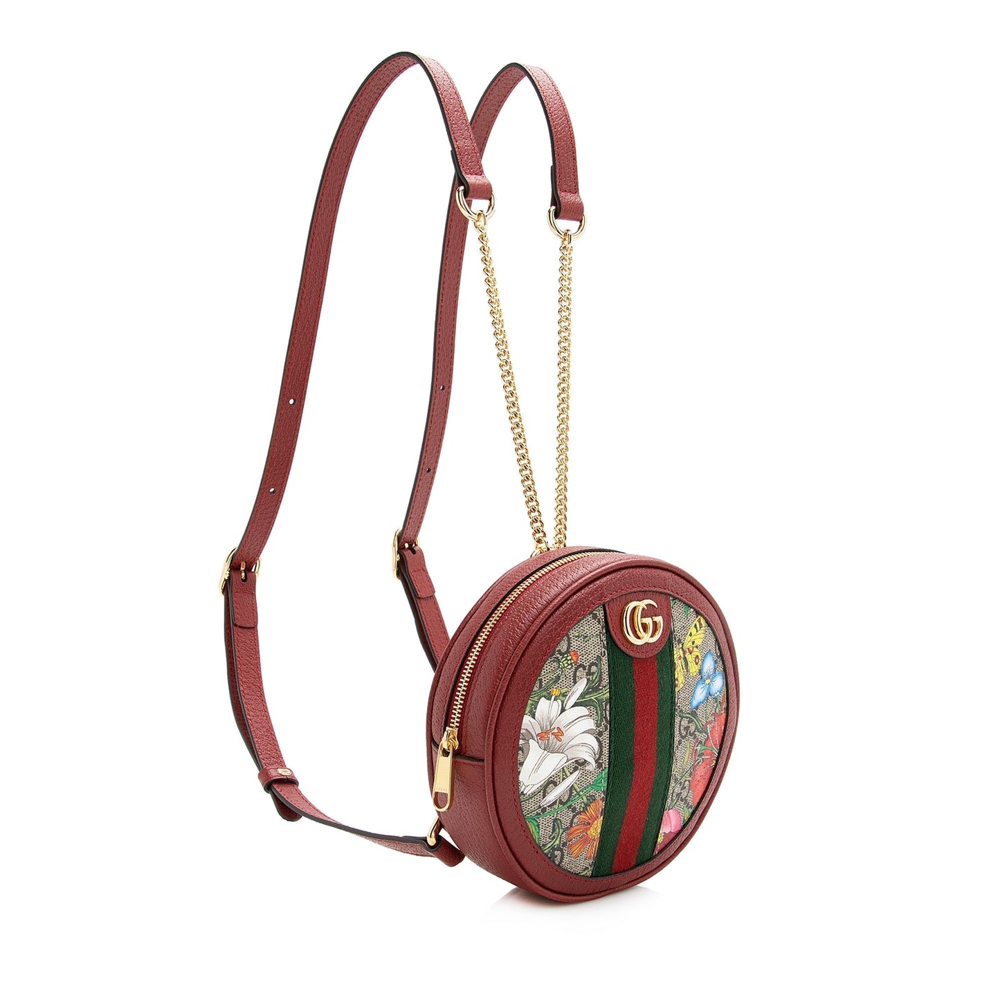 Gucci GG Supreme Flora Round Mini Backpack