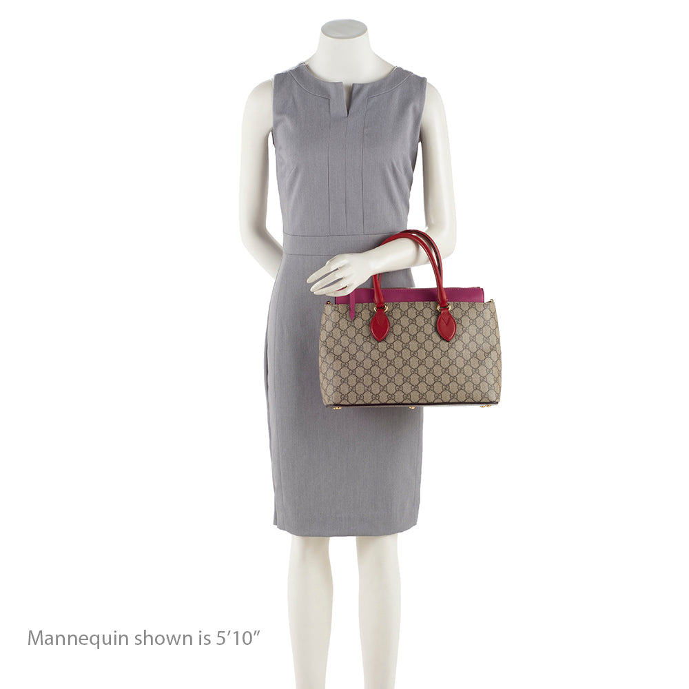 Gucci GG Supreme Small Zip Tote
