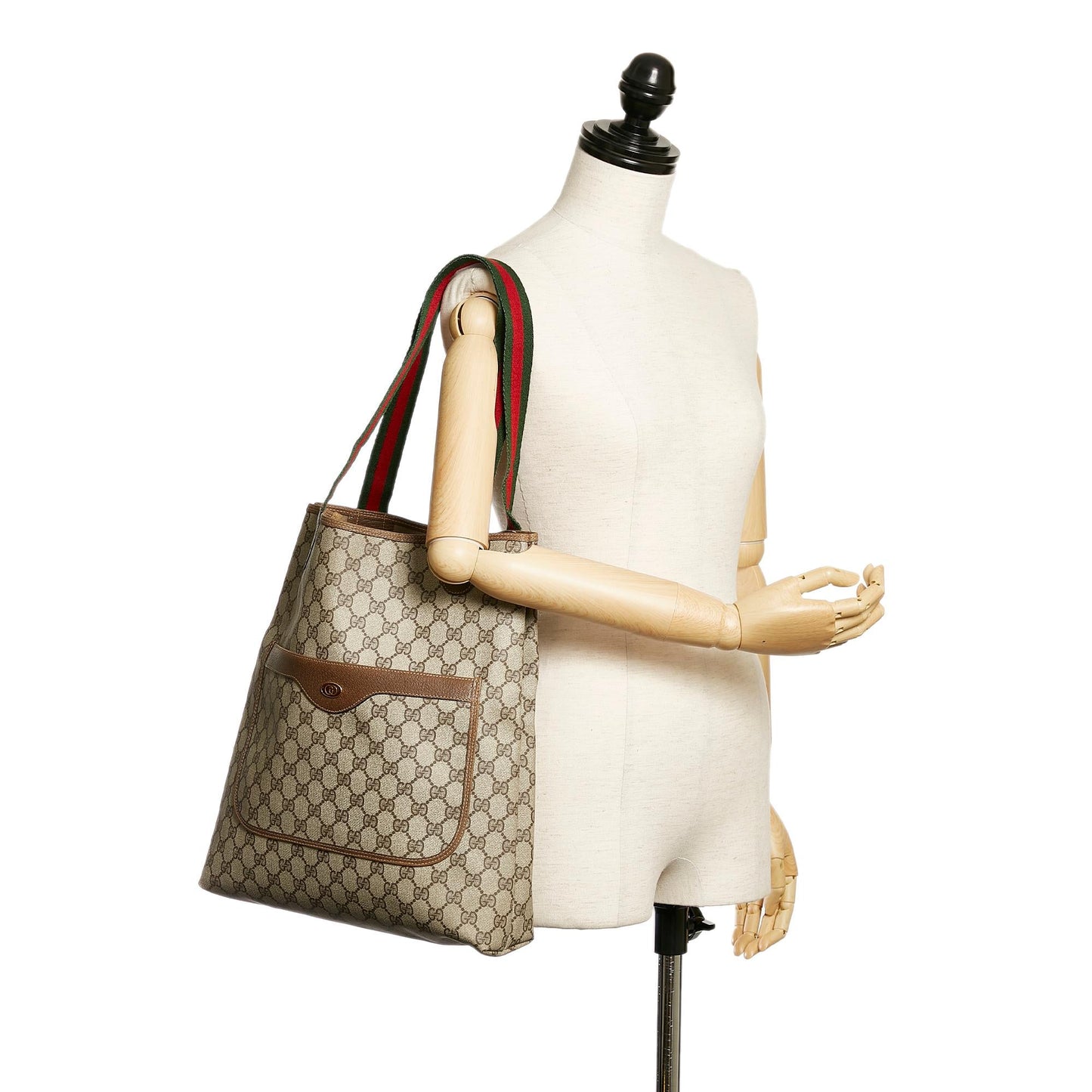Gucci GG Supreme Web Tote Bag