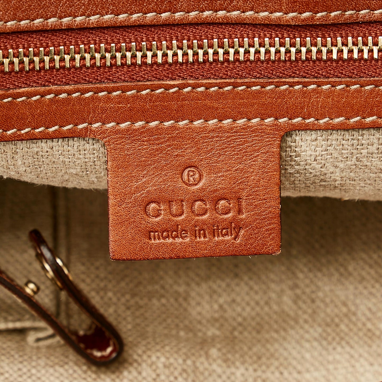 Gucci Horsebit Canvas Tote