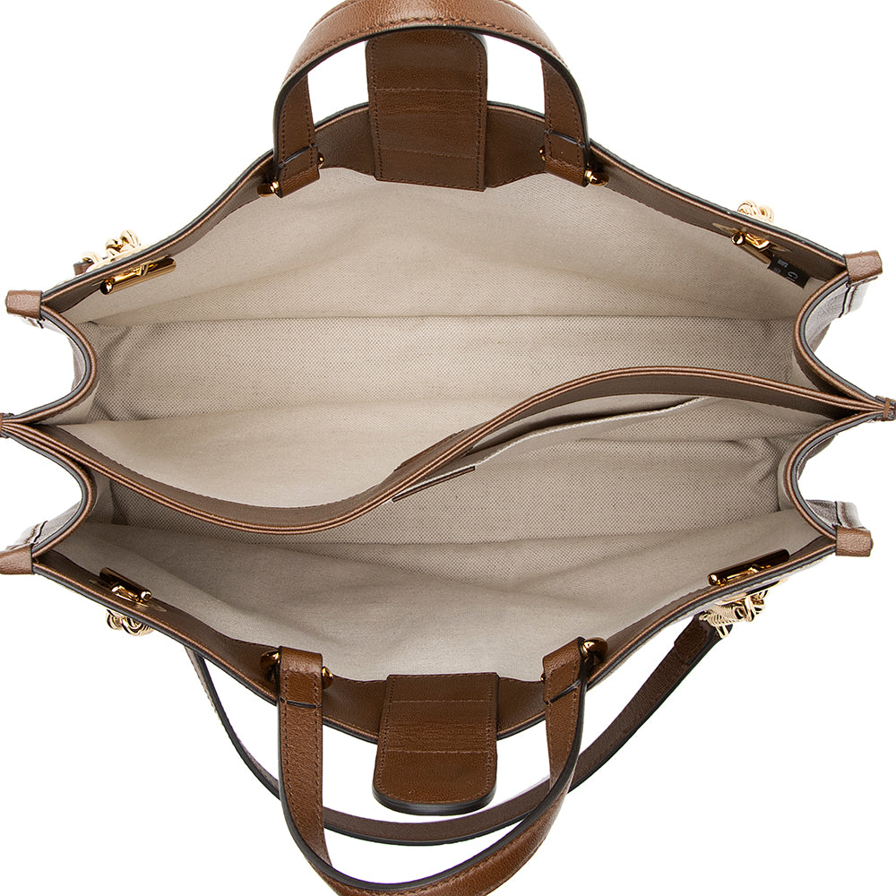 Gucci Leather 1955 Horsebit Medium Tote