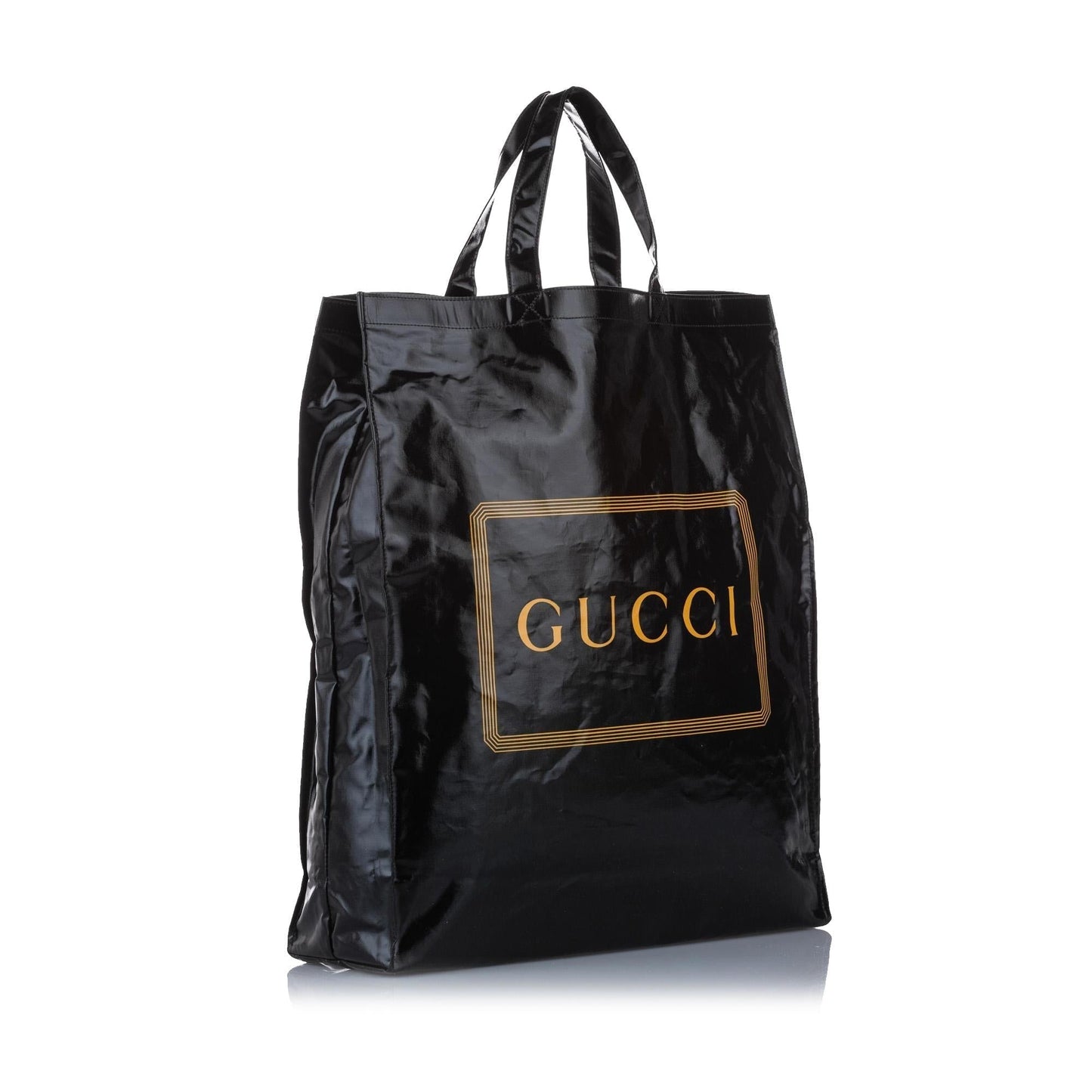 Gucci Medium Logo Print Cotton Tote Bag