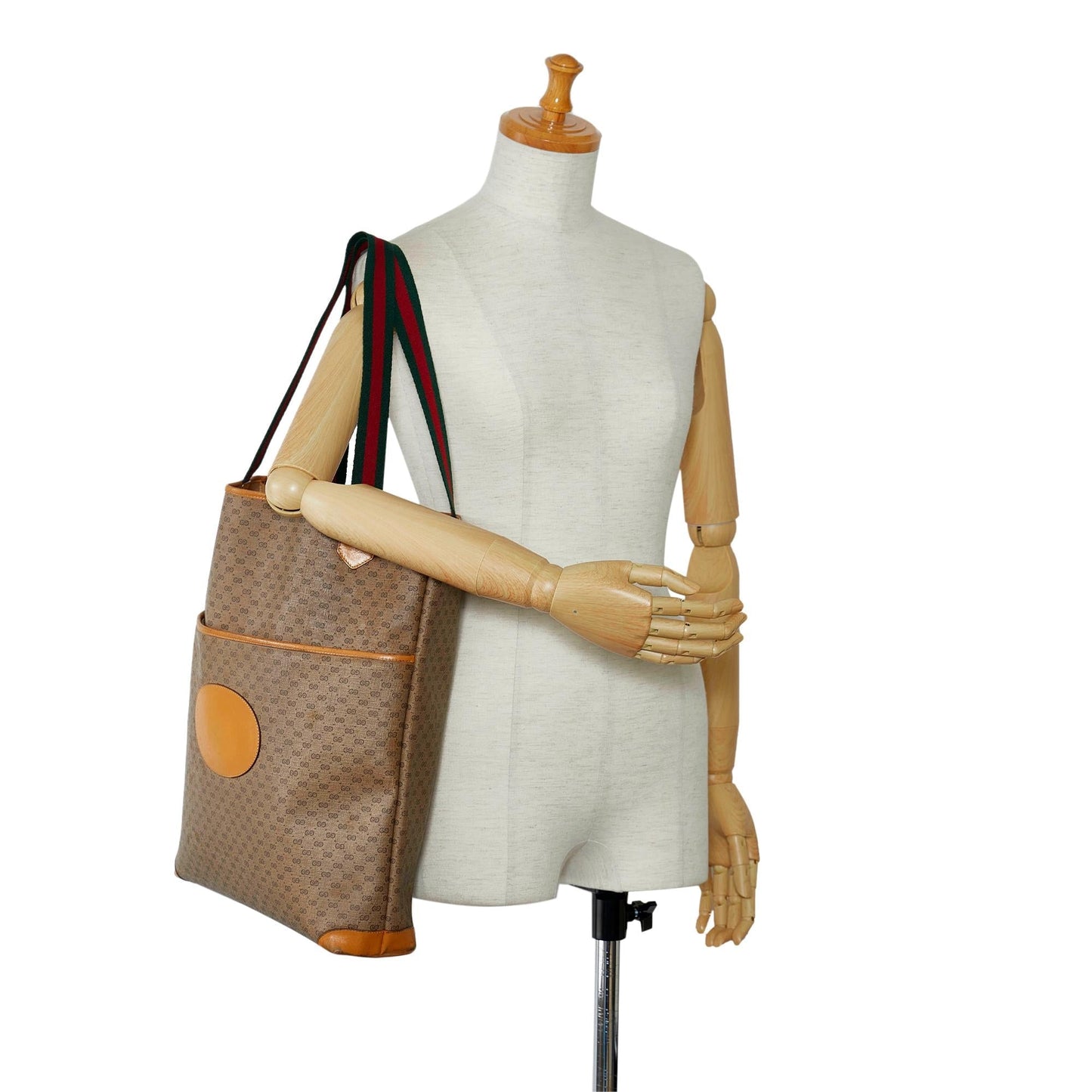 Gucci Micro GG Supreme Web Tote (SHG-wTF3Xd)