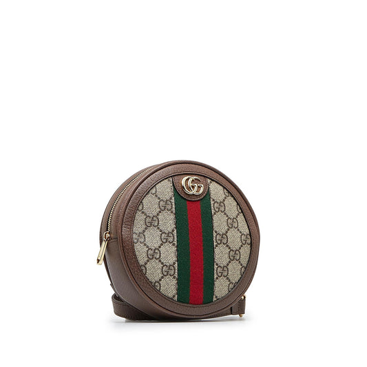 Gucci Mini GG Supreme Round Ophidia Backpack (SHG-XFDfZG)
