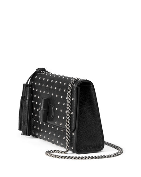 Gucci Miss Bamboo Studded Shoulder Bag