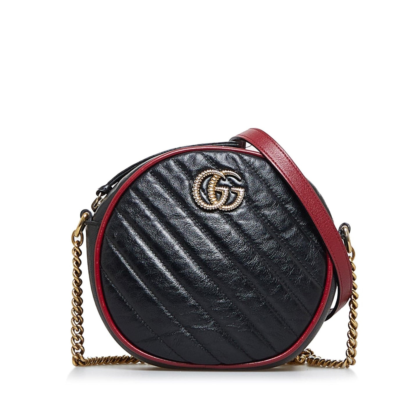 Gucci Round GG Marmont Crossbody Bag (SHG-4utPJf)