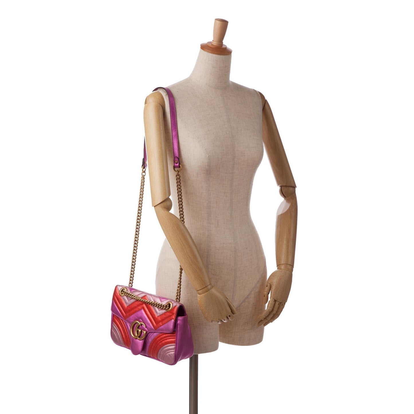 Gucci Small GG Marmont Matelasse Crossbody Bag (SHG-W03o10)