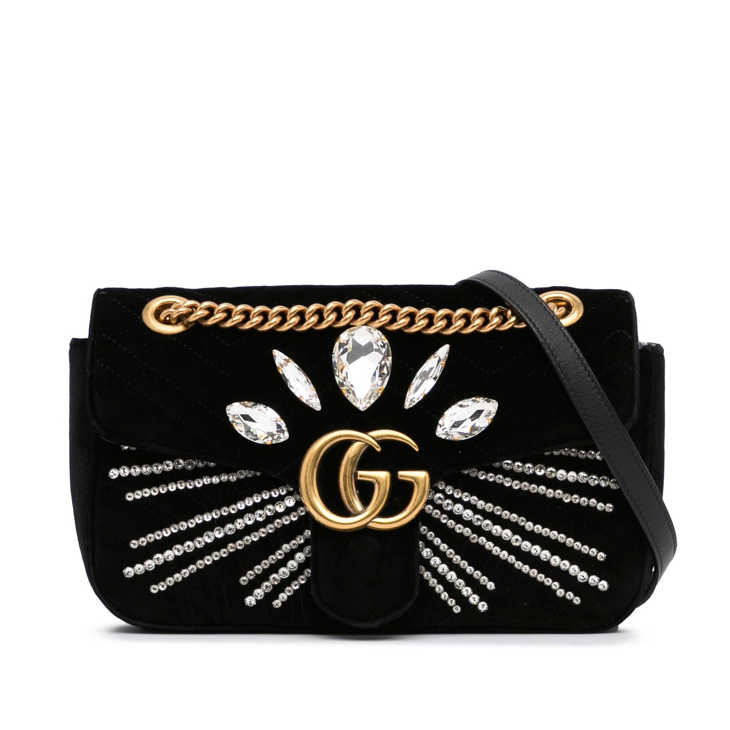 Gucci Small GG Marmont Matelasse Crossbody (SHG-UKnsD6)