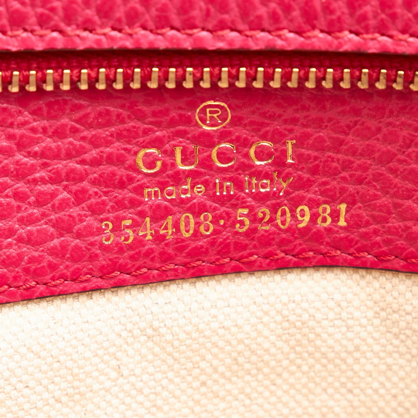 Gucci Swing Leather Tote Bag