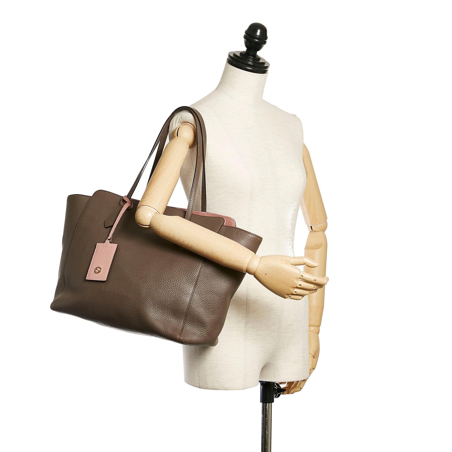 Gucci Swing Leather Tote Bag