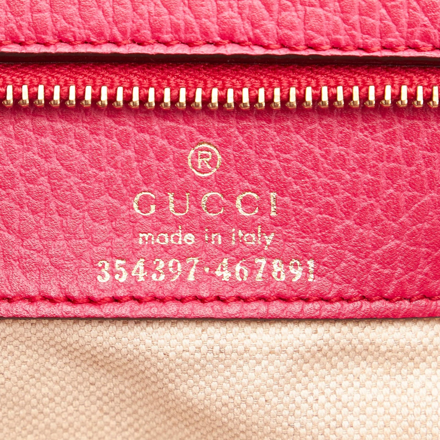 Gucci Swing Leather Tote Bag