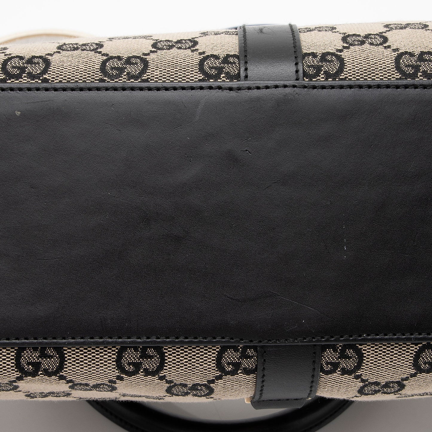Gucci Vintage GG Canvas Bardot Medium Shoulder Bag (SHF-MzOFGC)
