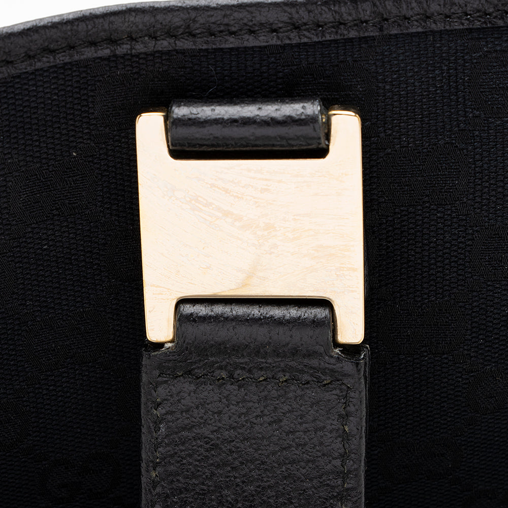 Gucci Vintage GG Canvas Horsebit Small Tote