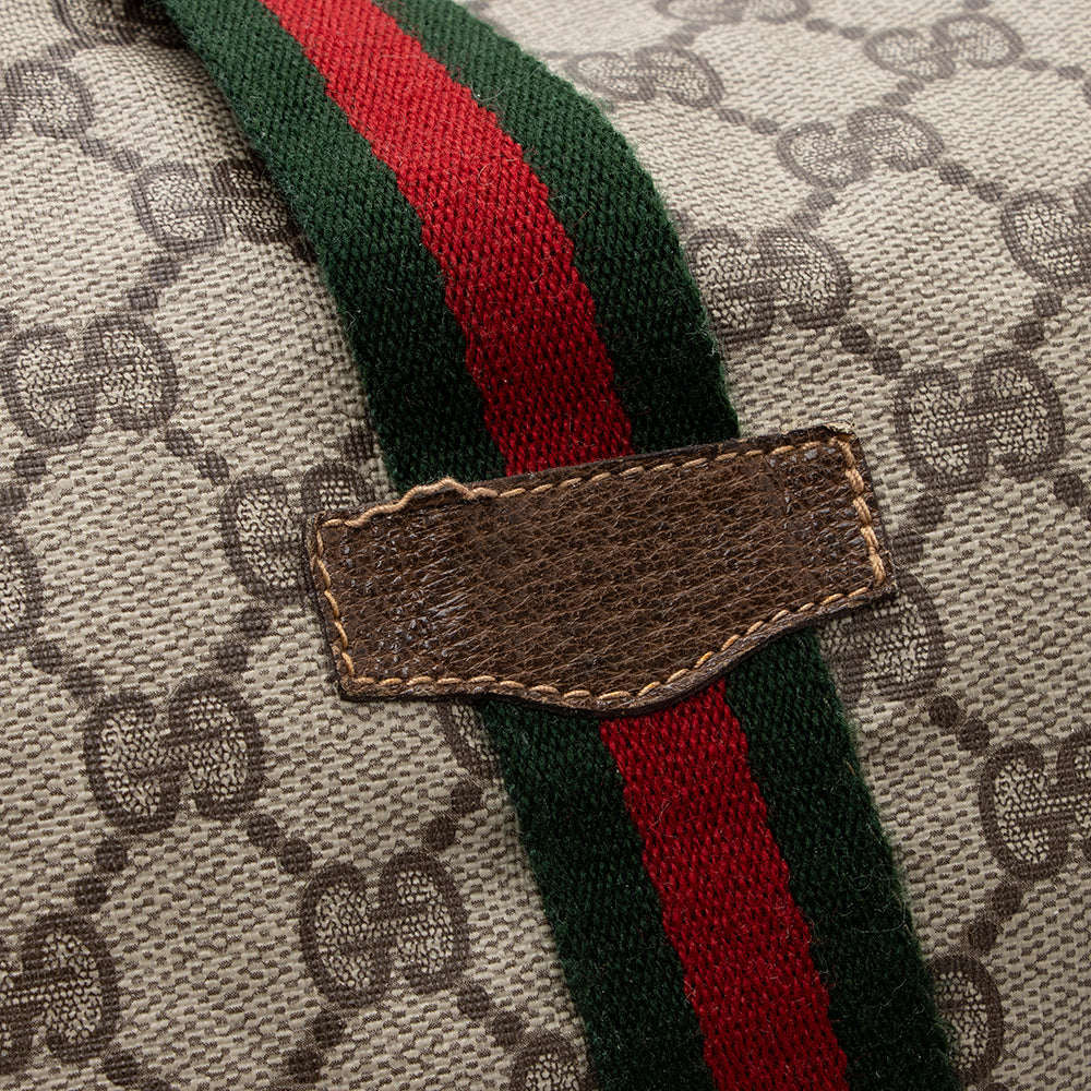 Gucci Vintage GG Plus Web Duffel Bag