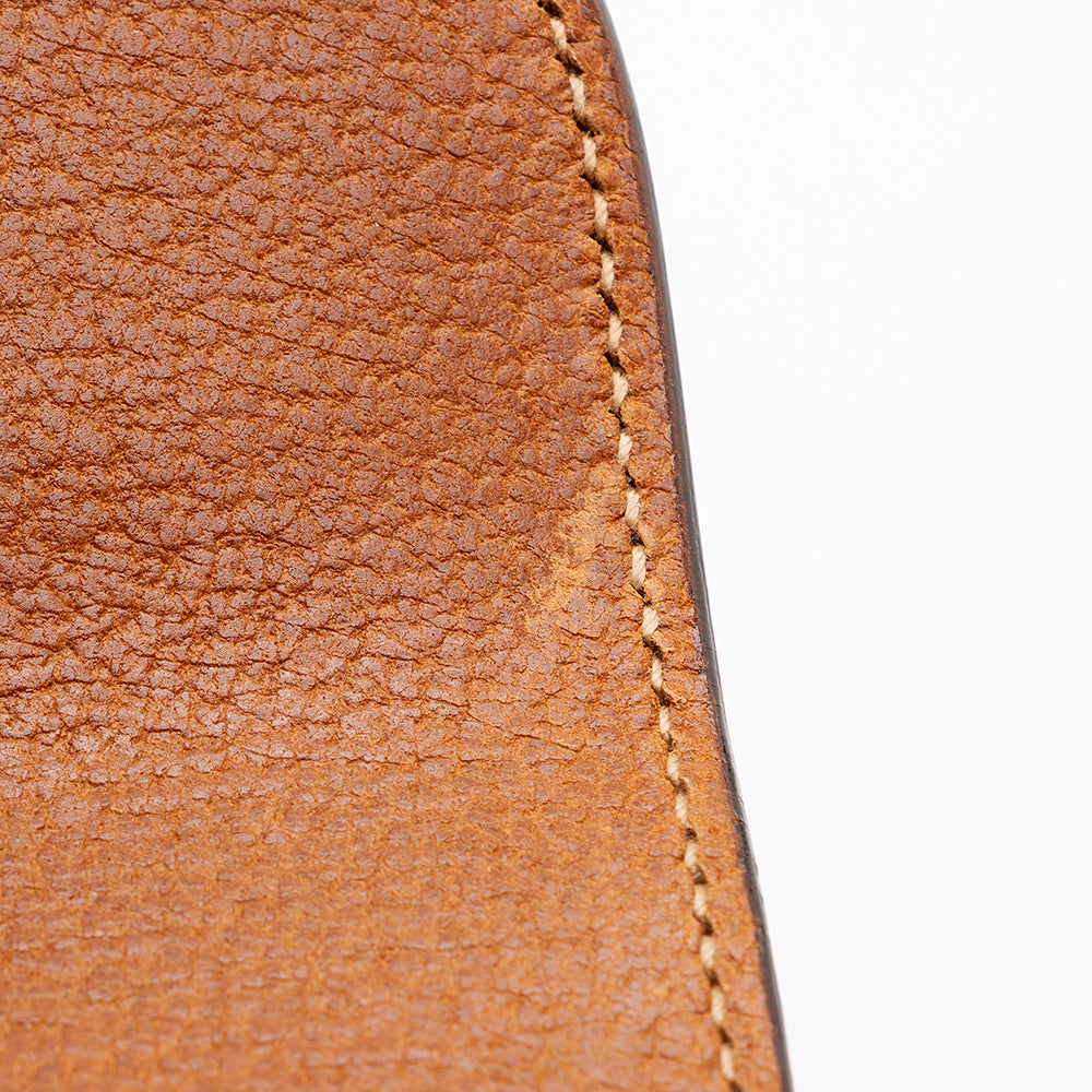 Gucci Vintage Leather Push Lock Satchel - FINAL SALE
