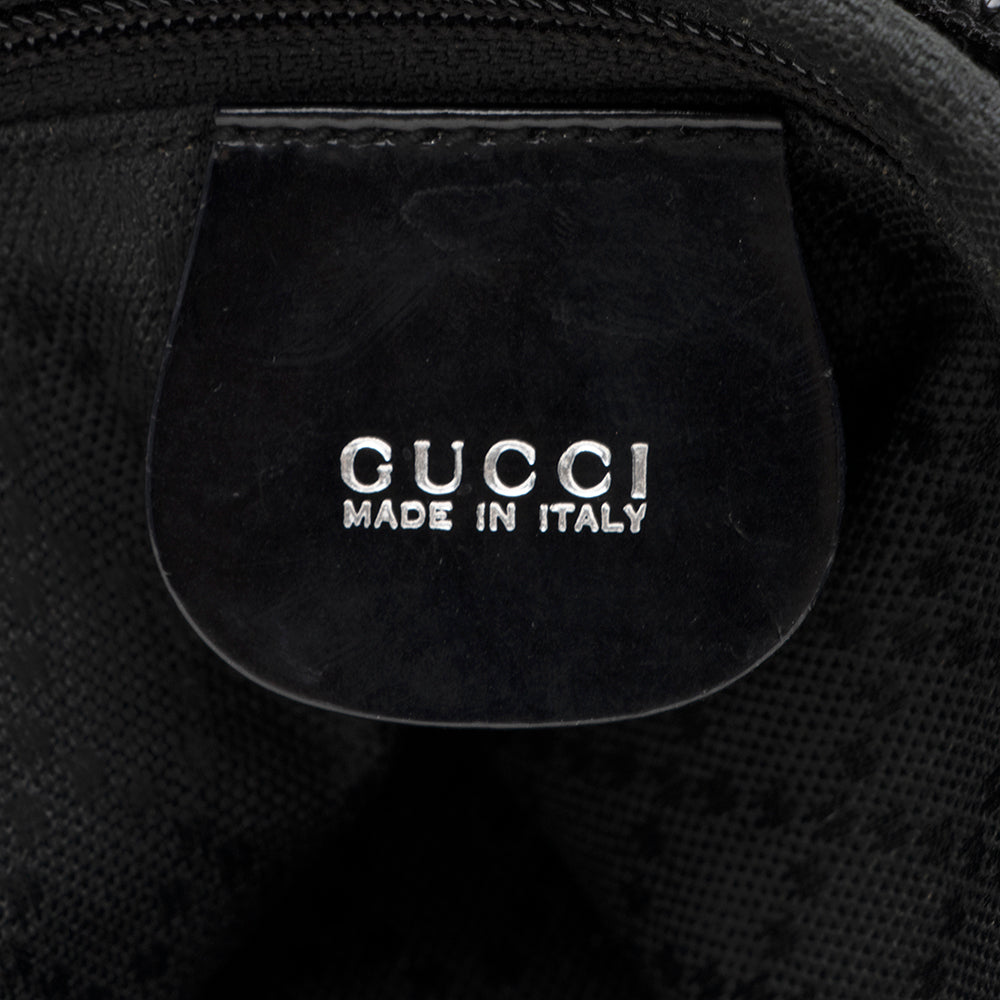 Gucci Vintage Nylon Bamboo Shoulder Bag