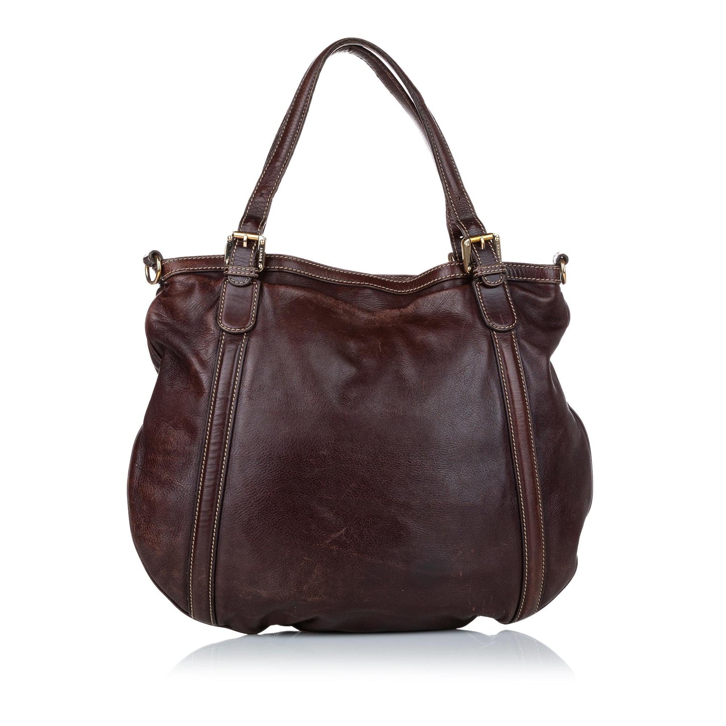 Gucci Web Britt Leather Satchel
