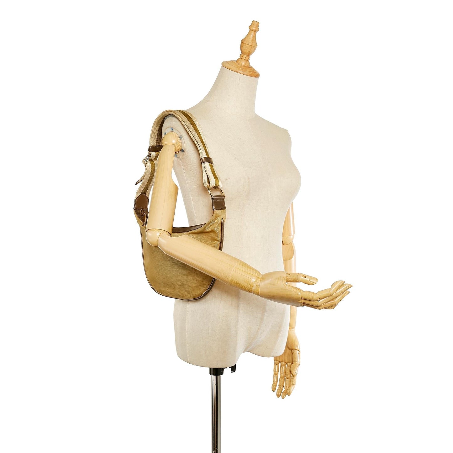 Gucci Web Canvas Hobo Bag