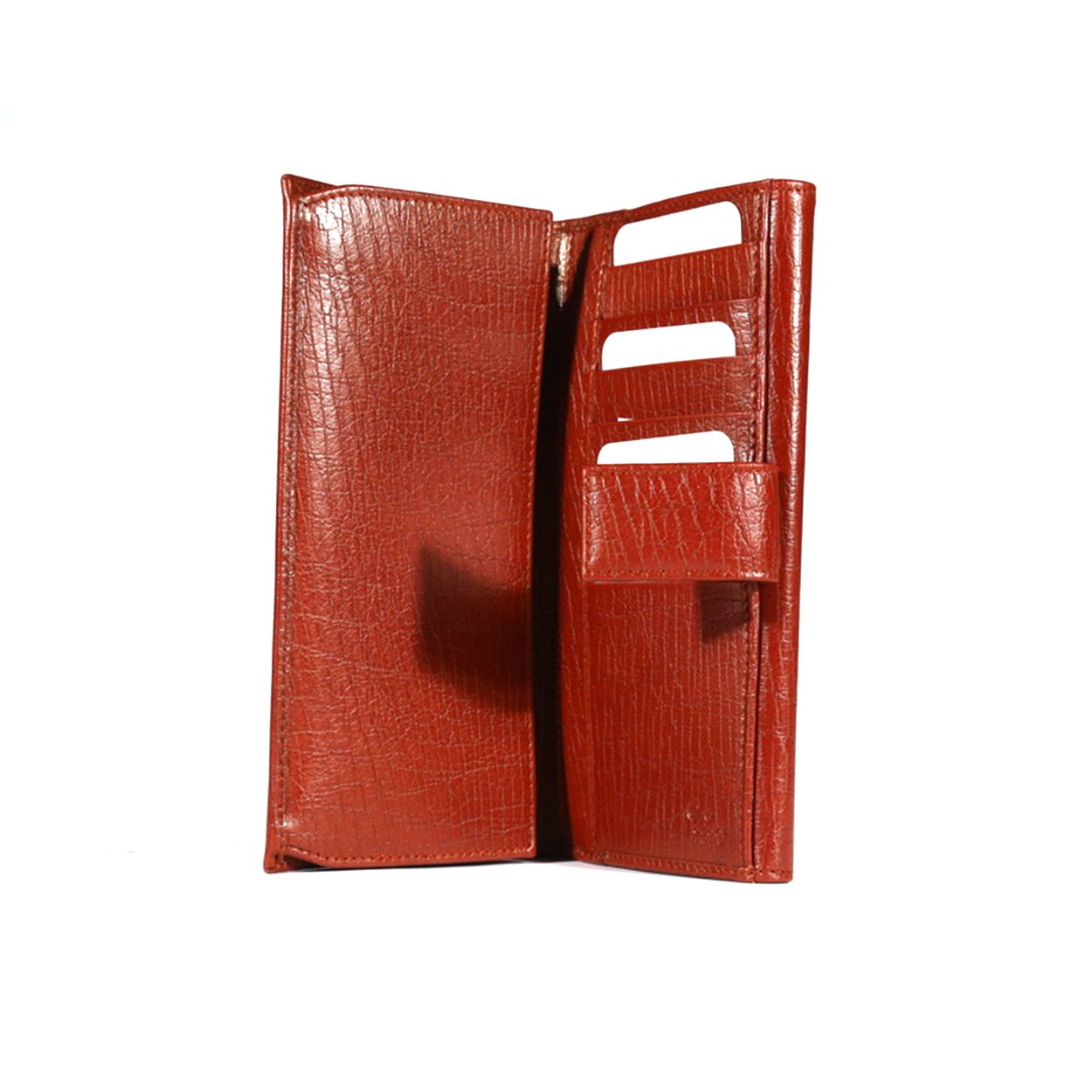 Gucci Women Burgundy Texture Calf-Skin leather Wallet (GGWAL3000)