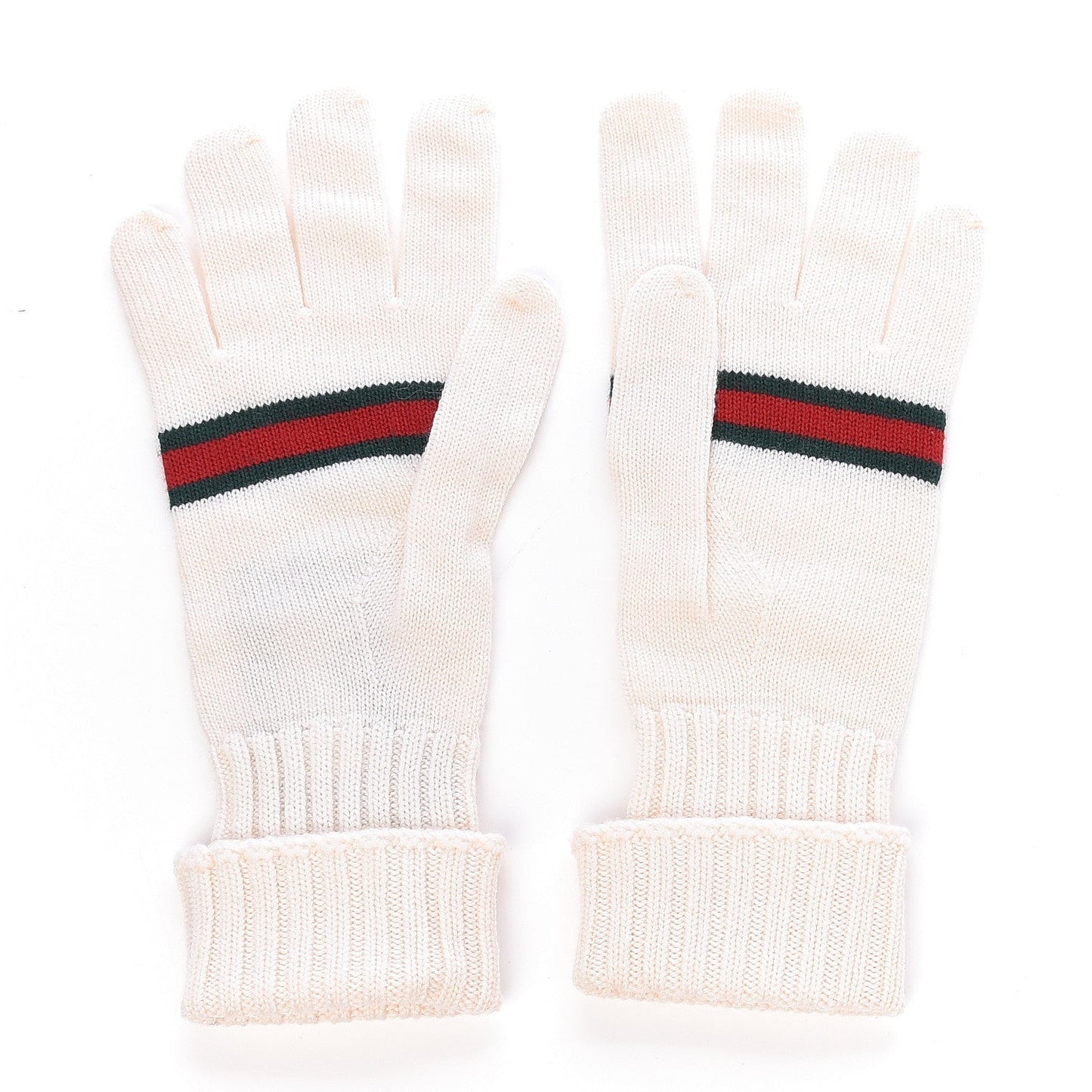 Gucci Wool Web Stripes Gloves