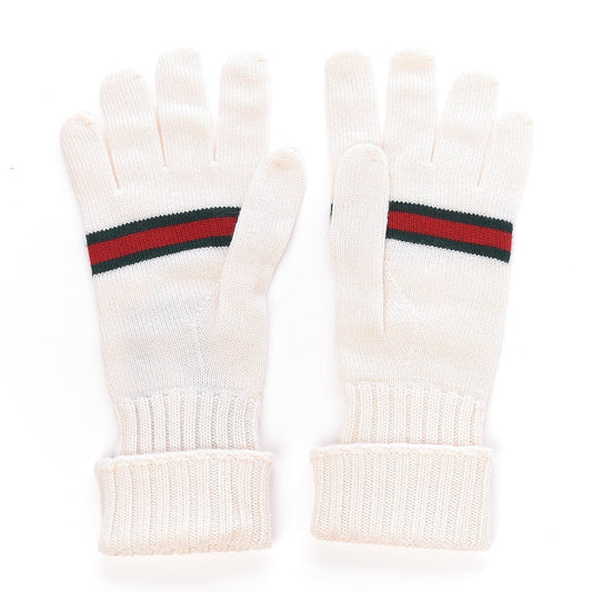 Gucci Wool Web Stripes Gloves