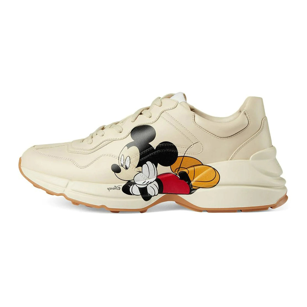GUCCI X DISNEY MEN'S RHYTON MICKEY MOUSE LEATHER TRAINERS