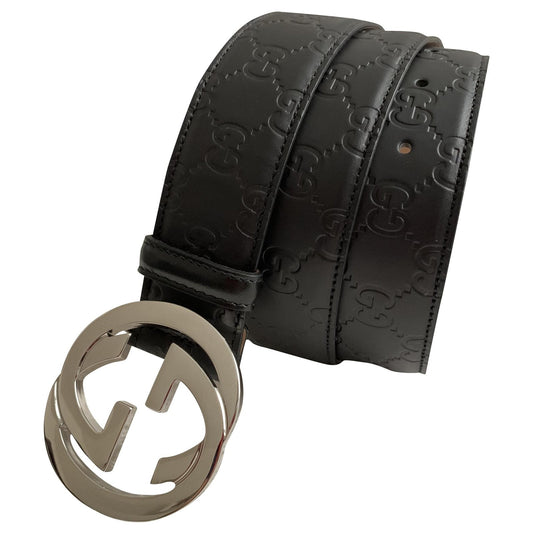 GUCCI Women's Signature Leather Belt