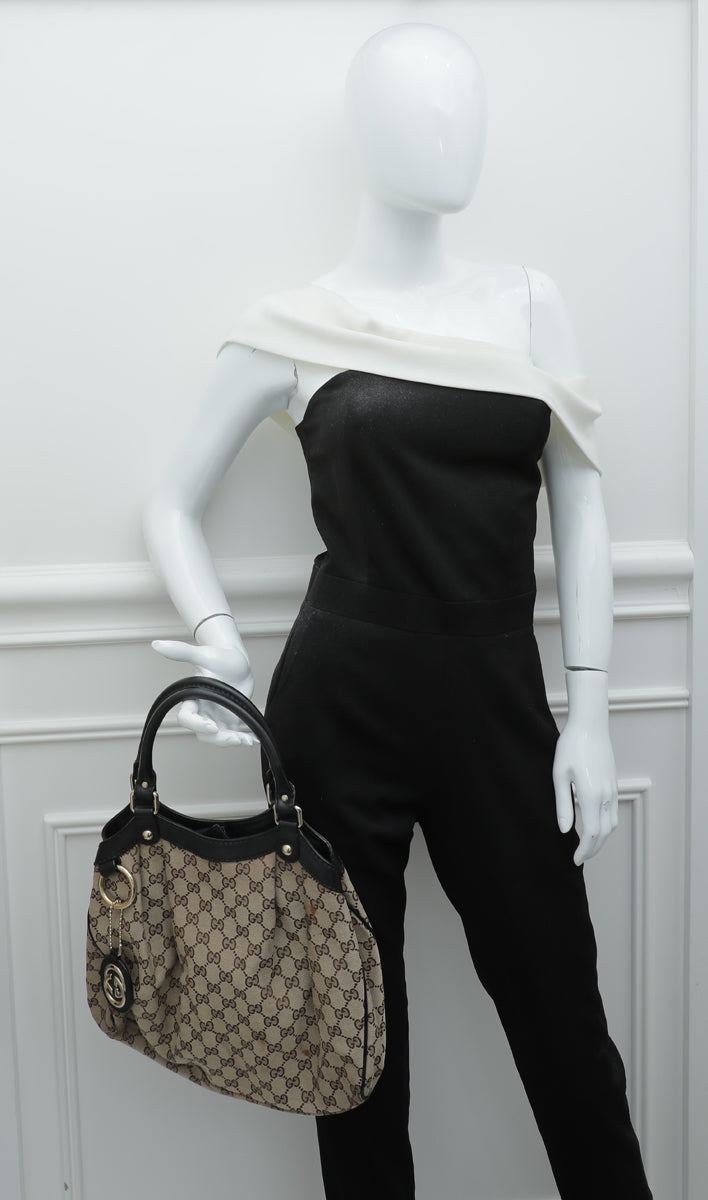 Gucci Bicolor GG Sukey Tote Bag