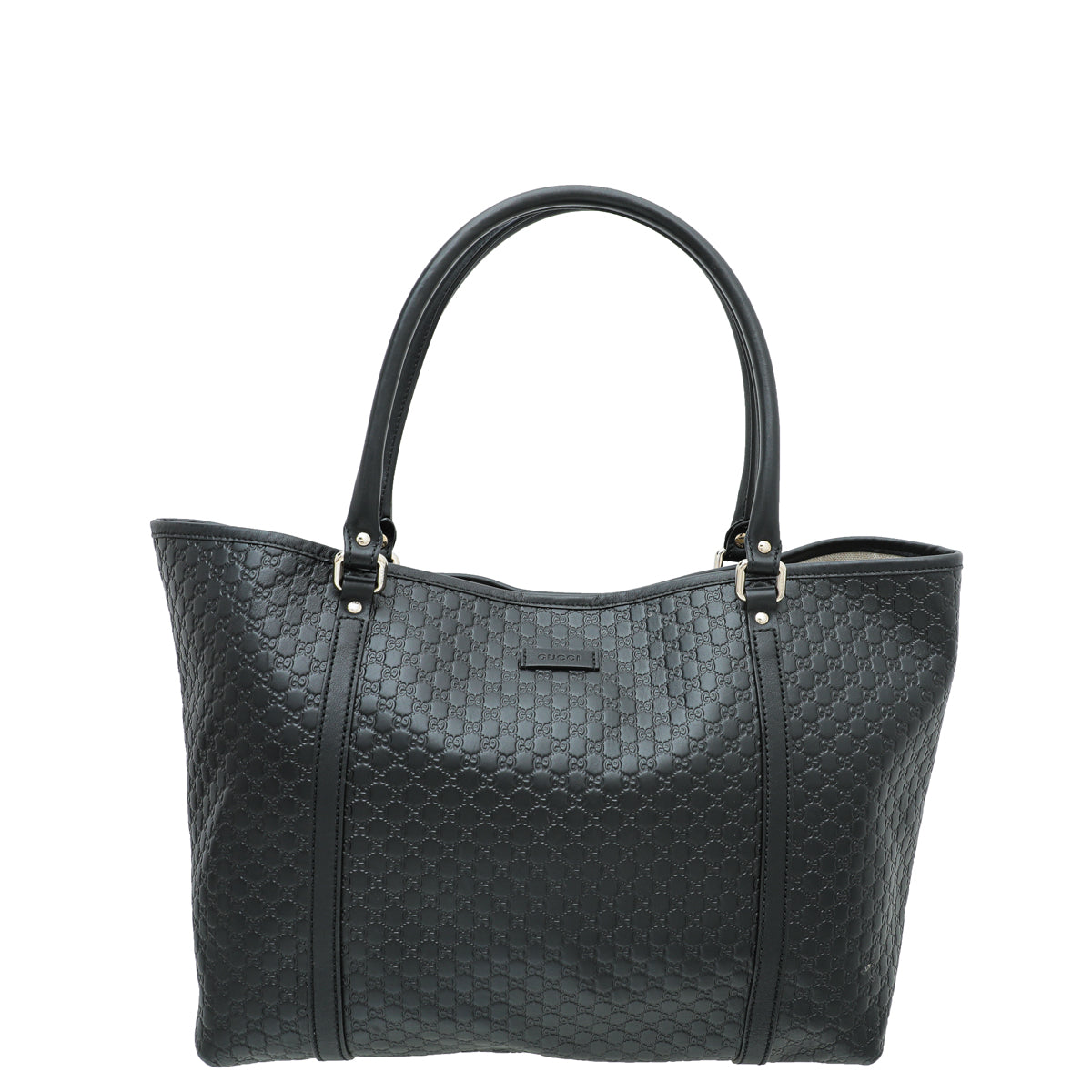 Gucci Black GG Microguccissima Joy Medium Tote Bag