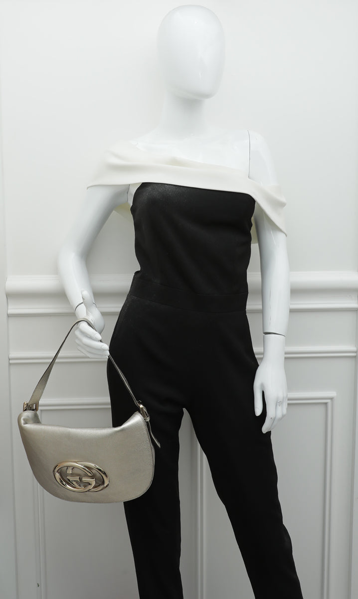 Gucci Metallic Light Gold Britt Shoulder Bag