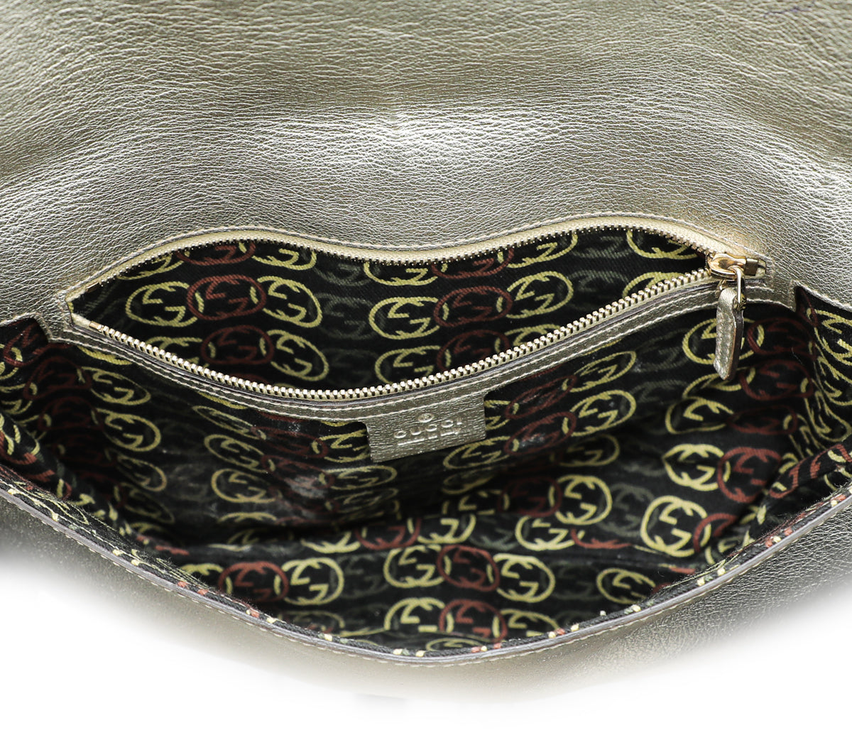 Gucci Metallic Light Gold Britt Shoulder Bag