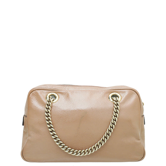 Gucci Dusty Pink Soho Tassel Chain Shoulder Bag