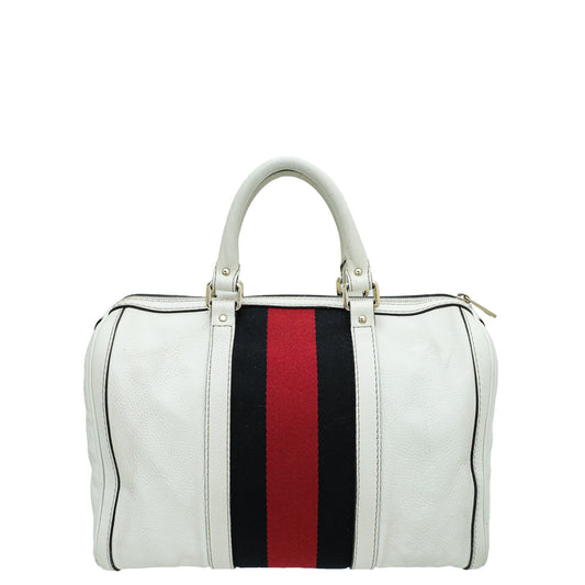 Gucci Tricolor Vintage Web Joy Boston Bag