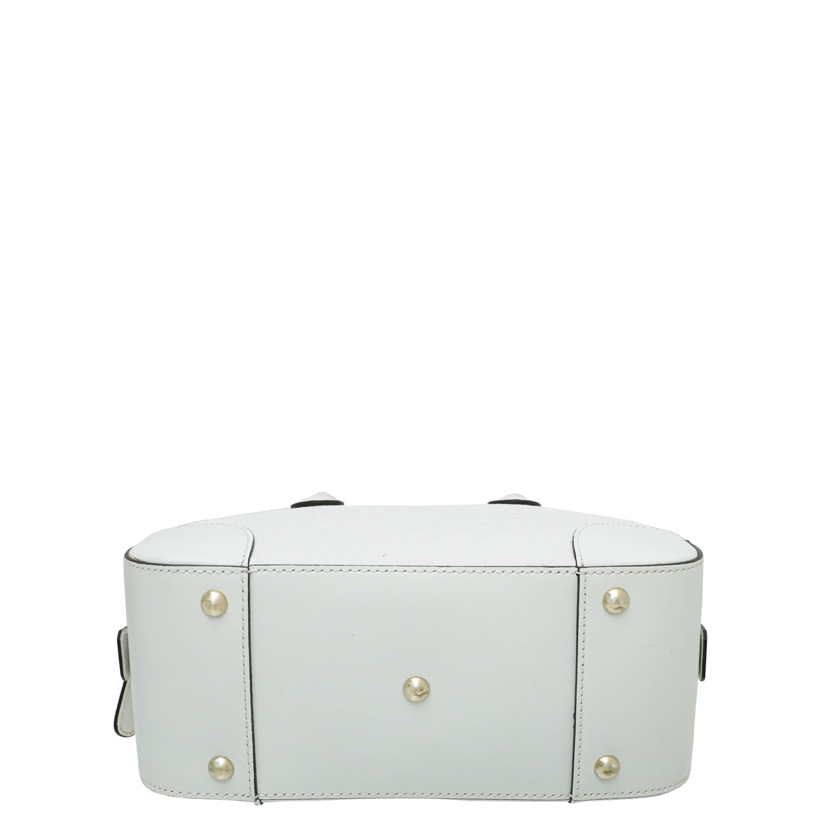 Gucci White Bright Diamante Textured Top Handle Bag
