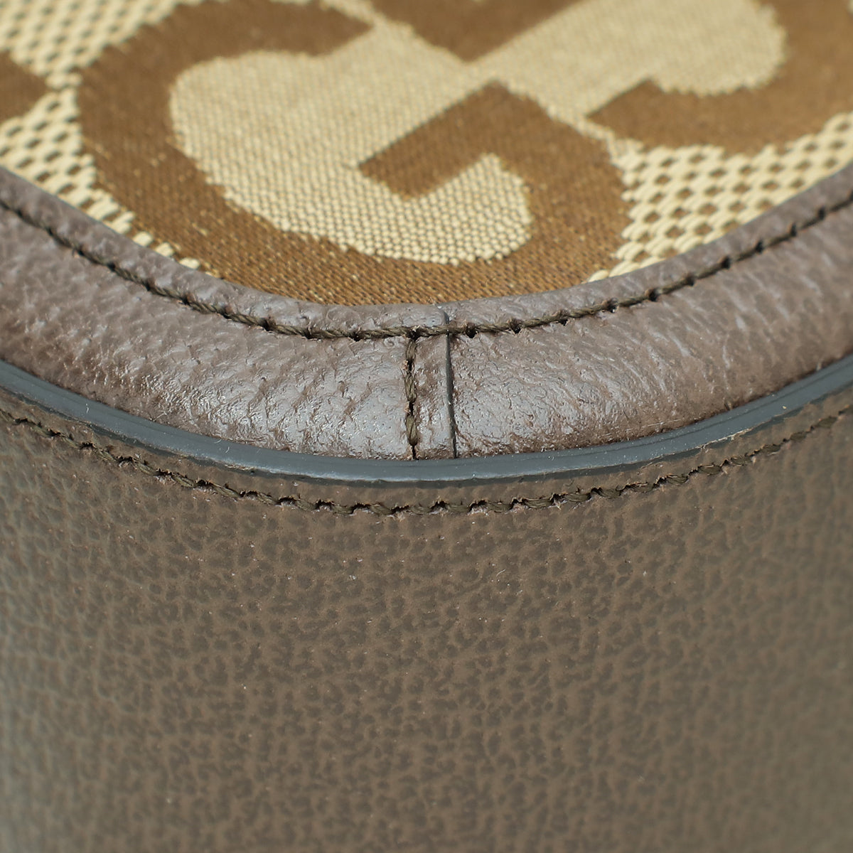 Gucci Bicolor Jumbo GG Horsebit 1955 Mini Shoulder Bag