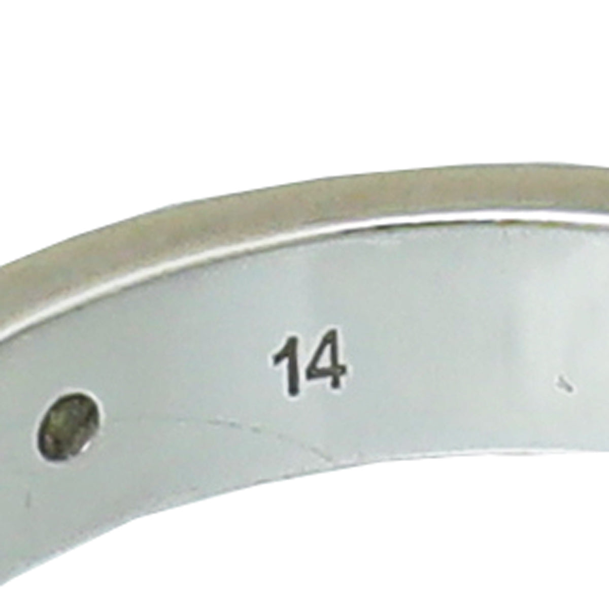 Gucci 18K White Gold Diamond GG Icon Thin Ring 14