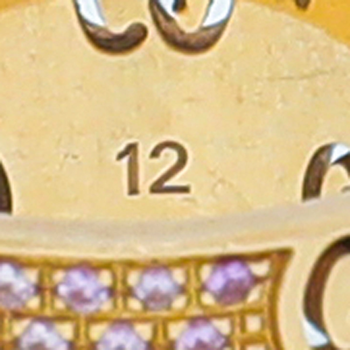 Gucci 18K Pink Gold Pink Sapphire Icon Stardust Ring 12