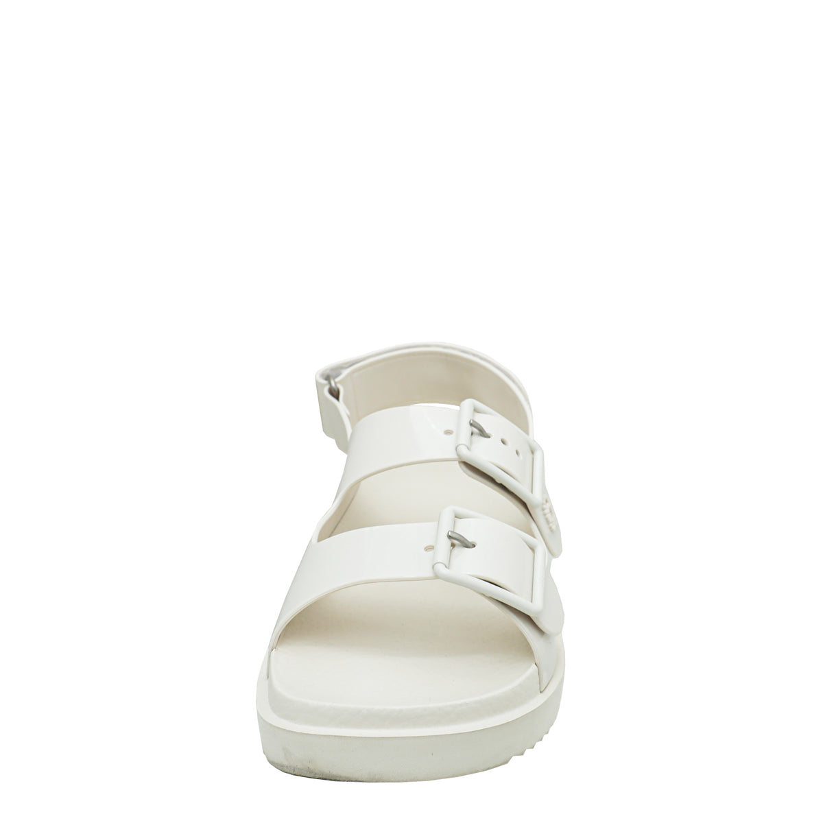 Gucci White Mini Double G Rubber Sandal 36
