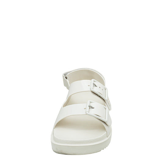 Gucci White Mini Double G Rubber Sandal 36
