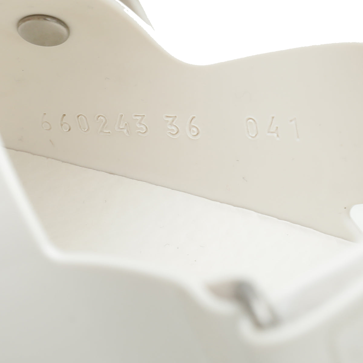 Gucci White Mini Double G Rubber Sandal 36