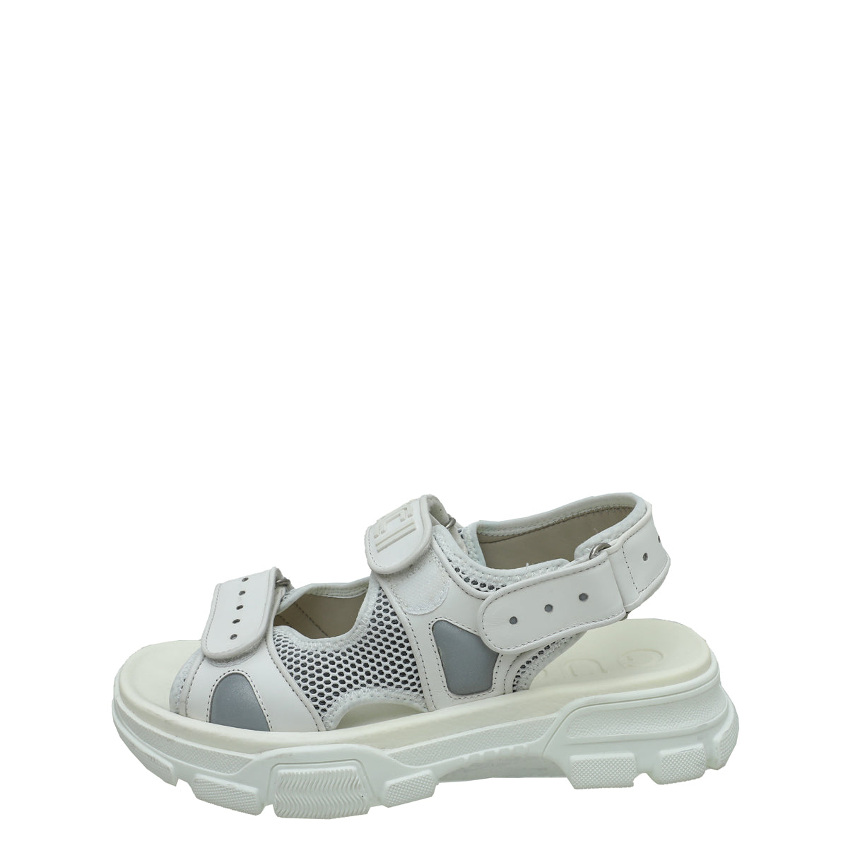 Gucci White Aguru Mesh Men's Sandal 8