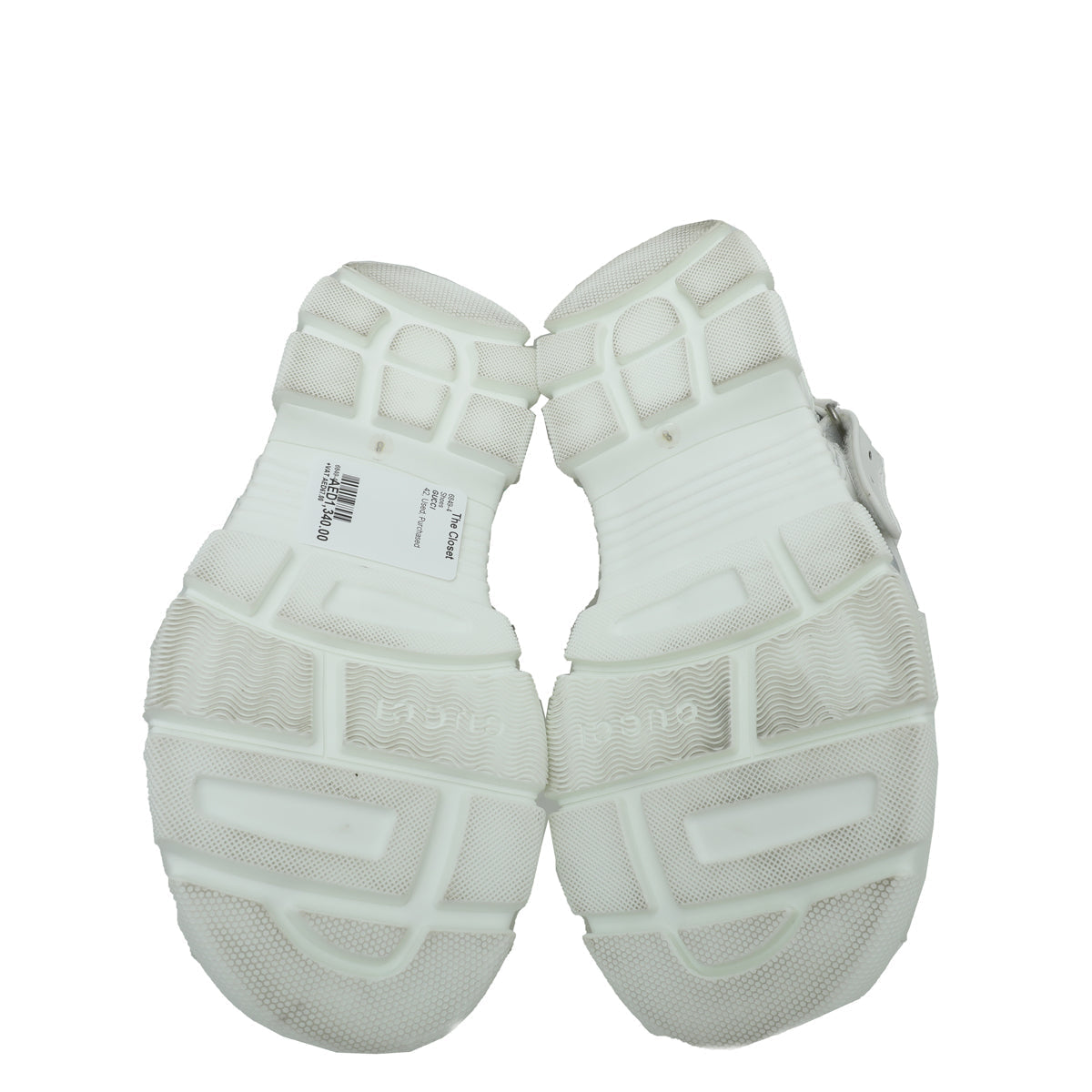 Gucci White Aguru Mesh Men's Sandal 8