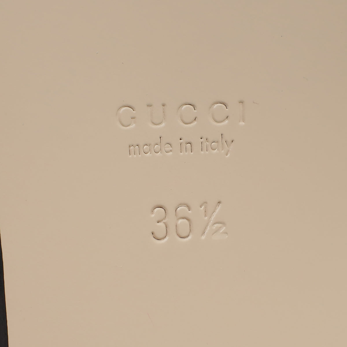 Gucci White GG Jumbo Embossed Princetown Mules 36.5