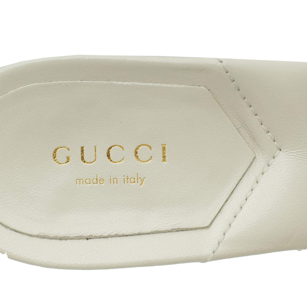 Gucci White Cream GG Marmont Slide Mules 40