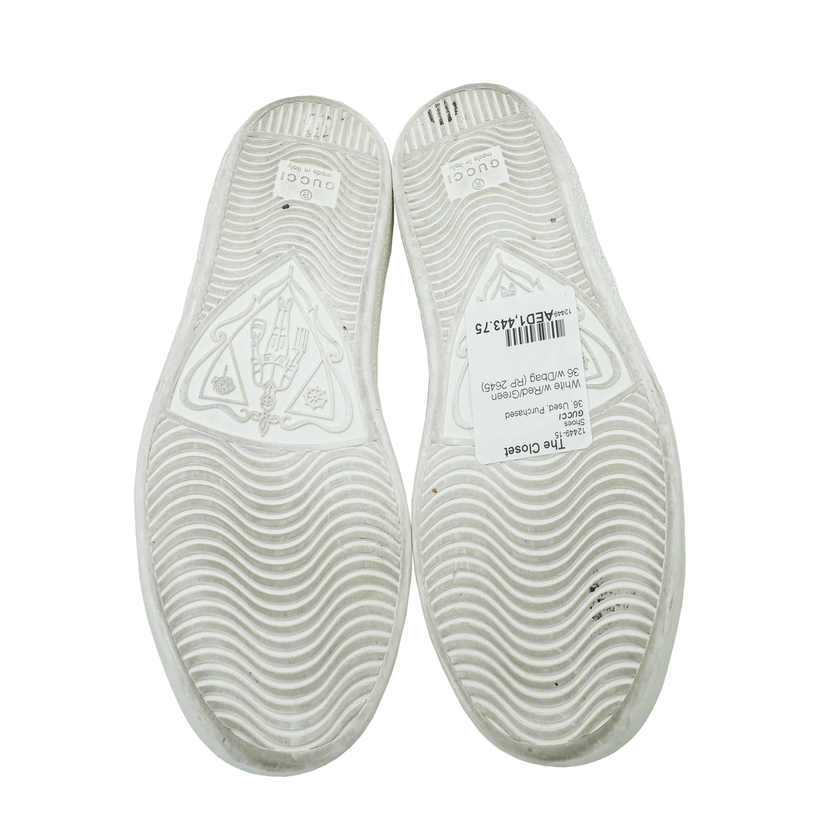Gucci Tricolor Web Lips Sequins Embroidered Ace Sneakers 36