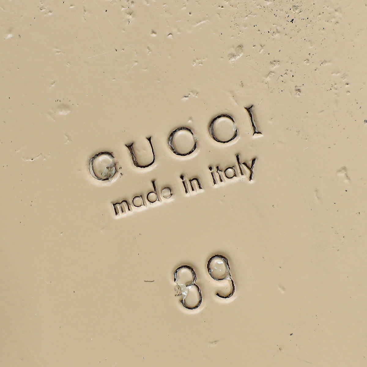Gucci White Horsebit and Chain Accent Leather Flats 39